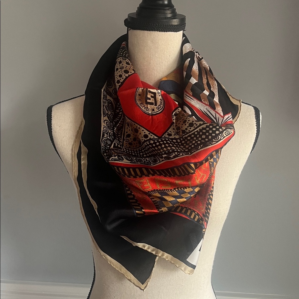 Fendi Silk Scarf Made in Italy